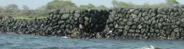 kaloko wall from ocean